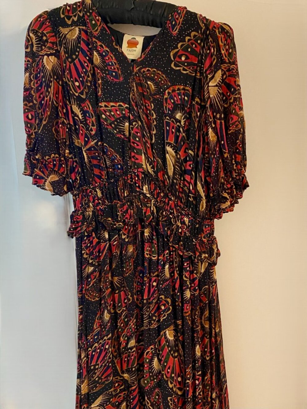 Farm Rio M Maxi dress, fully lined, preowned but worn rarely as too large. - Picture 6 of 7